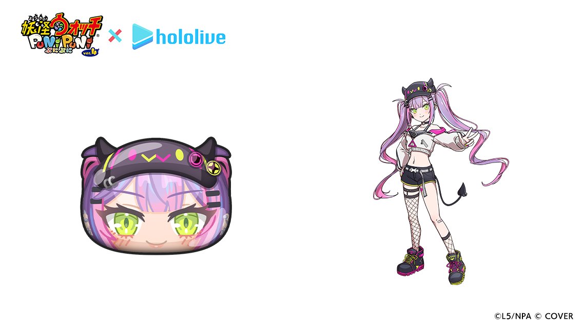 yokai_punipuni's tweet image. 【#今日の妖怪ぷに(1327)】 
「常闇トワ」
ランク:ZZZ
しゅぞく:ブキミー
ひっさつわざ:FACT
普段の衣装の常闇トワ。
軽快なトークと温厚で面倒見が
良い4期生随一の常識人。
悪魔なのに『天使』と呼ばれる
愛されキャラ。
#ぷにぷに #ホロライブ