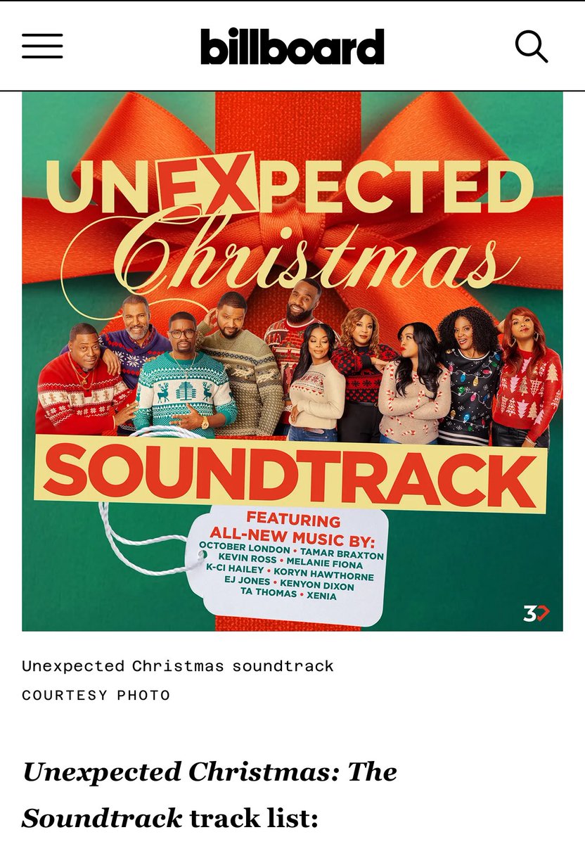 TiyonTC's tweet photo. Unexpected Christmas hits theaters November 7! ❤️✨🍿

Honored to have wrote #8 on the official soundtrack. 
Available at midnight🫶🏽#IllBeThere 
#UnexpectedChristmas #InTheatersNovember7 https://t.co/3rO1y9uLX5