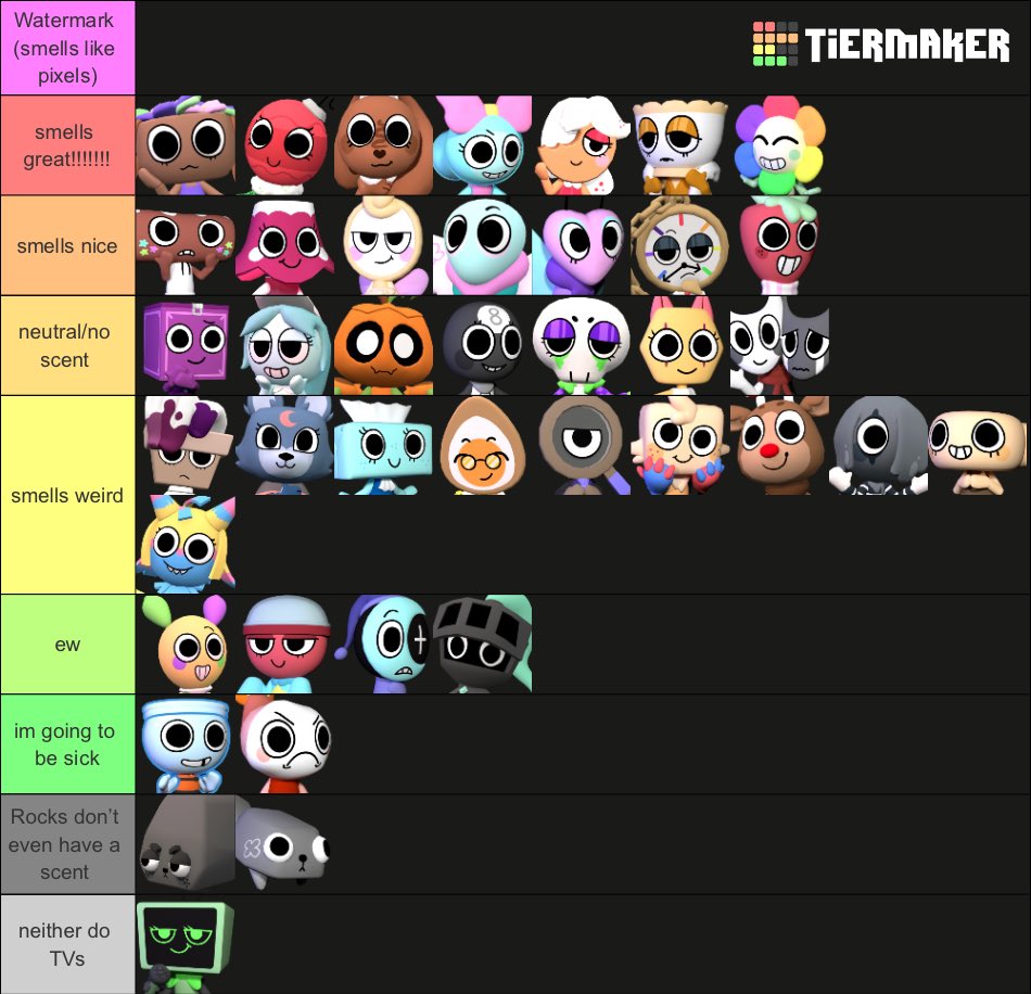 ichorpuddle's tweet image. edited to include all the new characters
