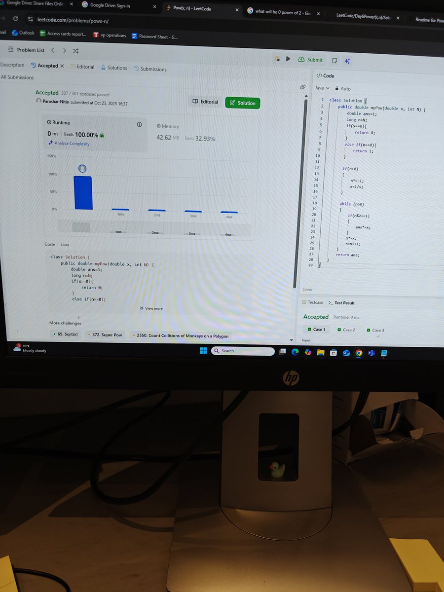 NitinParashar00's tweet image. Power==Max #100DaysOfCode #java #DSA #LearningJourney