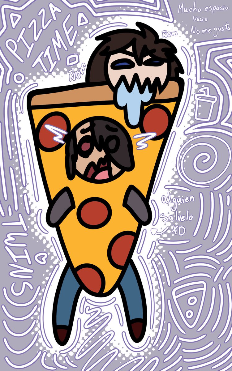 fhs_fd's tweet photo. Día 23: Pizza 

🐺🌀El disfraz salió un poco mal🌀🐺

#fnafhstober2025 #fhstwt #fhs #fhs_FD https://t.co/UvEE5EuQcm