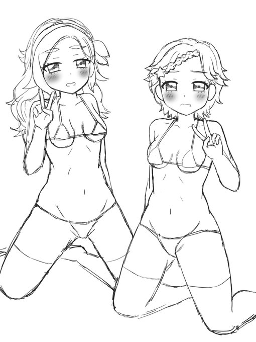 仕上げる時間がなかったり描きたいものが多かったりでラフばかり溜まっていく 