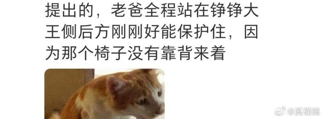 Someone say both of them were tired from standing but the staff only brought one chair. Zheng told Zhiwei to sit but Zhiwei just pushed him down into the seat instead. He also stood diagonally behind, perfectly positioned to protect him because the chair does not have a back rest