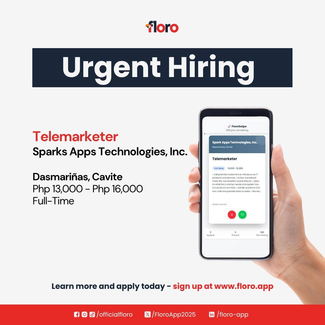 FloroApp2025's tweet photo. We’re Hiring with https://t.co/44IuyfTUJk!
Stop endless scrolling — start smarter searching.
> AI-matched opportunities
> Quick apply
> Connect with top employers
Sign up today. 
 https://t.co/ucOBZxhUrw https://t.co/QTRdi6UR2w