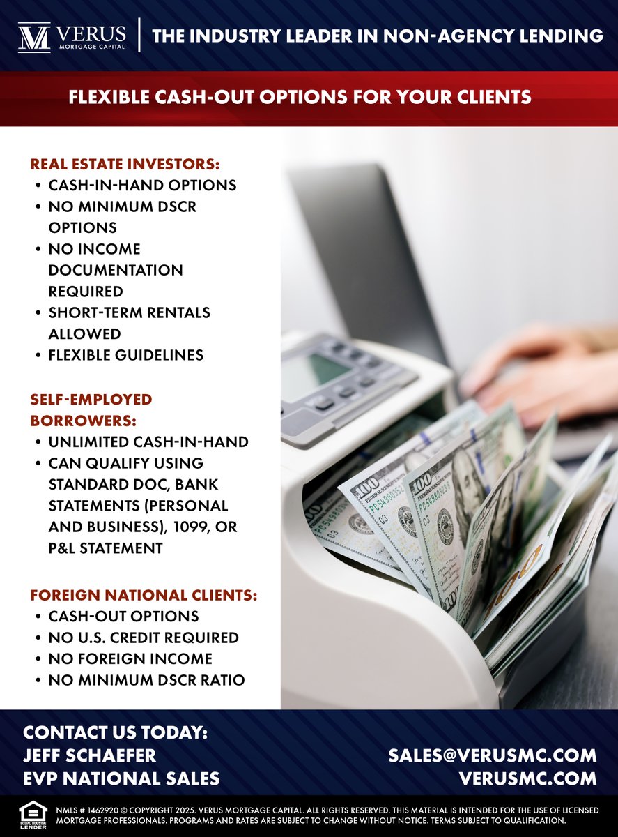 Contact us today to learn more: sales@verusmc.com
#mortgage #nonqm #nonqmlending #mortagelending #mortgageindustry #nonqmloans #alternativefinancing #loans #lenders #lending #alternativelending #financing #financingoptions #verus #sales