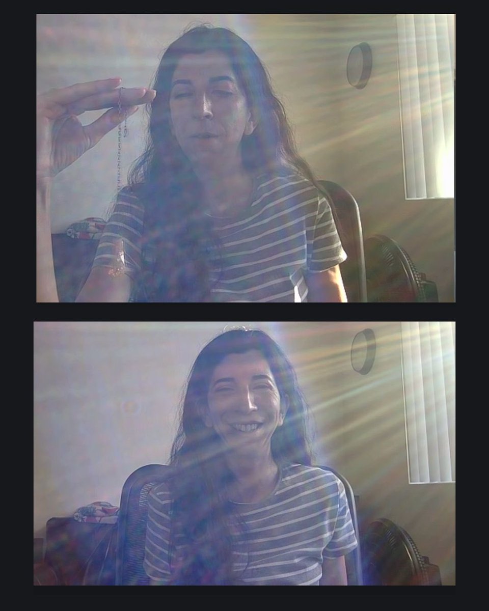alignedmagic's tweet image. My client captured these screenshots on Zoom during an emotion release session yesterday. ✨
The rainbow rays showed up as we were working through the energy, and faded away when we finished.🪽🌈
I absolutely love doing energy work! 💜

#AlignedMagic #energyhealing #emotioncode