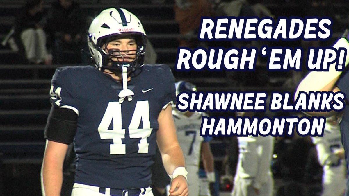 JSZ_Sports's tweet image. The Renegades rough &apos;em up! 💪 Shawnee closes out the regular season with a shutout victory over Hammonton. 

Watch the highlights HERE ⤵️

jerseysportszone.com/watch-thursday…

@SHSRenegades | @SHSrenegadesFB