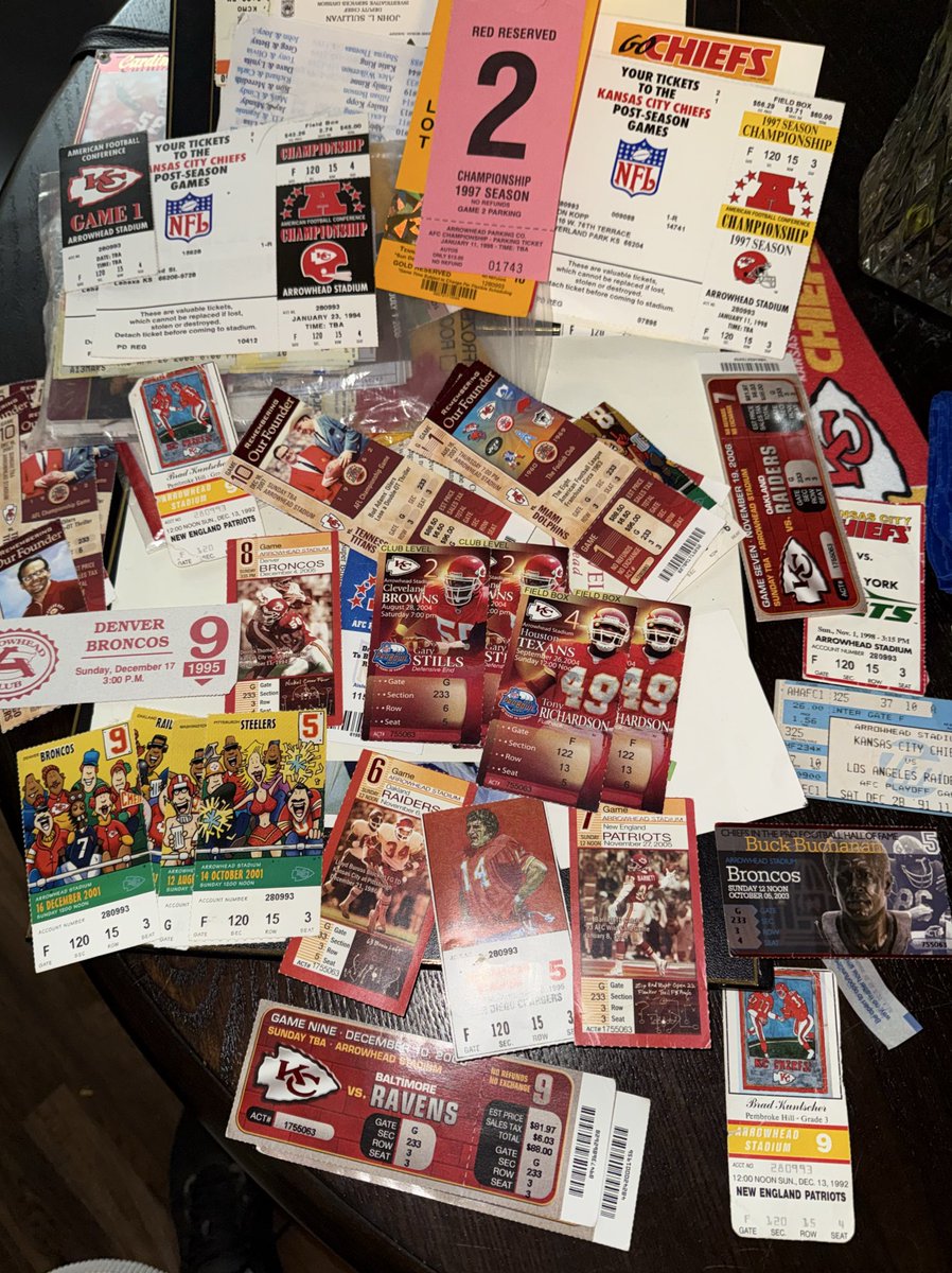 Never forgive technology for what it took from us younger Season Ticket holders #ChiefsKingdom