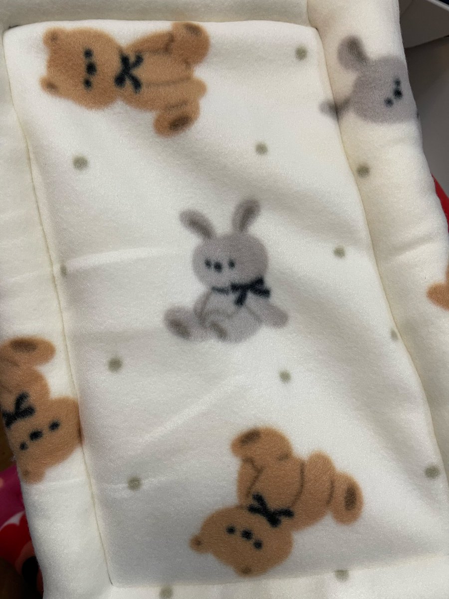 Oxql5c0's tweet image. フリース生地で！
暖かごろ寝クッション完成です♪
まわりに綿が入っているので、顎を乗せてねんねしたり可愛いですよ🐇🐈

ラビネスフェスタに持っていきます
#ラビネスフェスタ