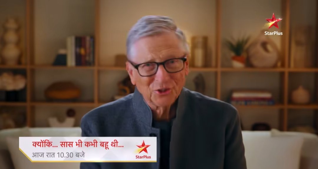 codewprince's tweet image. Bill Gates is on a mission to out-weird himself with every collab  
> First, Dolly Chaiwala shocked us,  
> Now he’s levelling up on peak Indian TV chaos