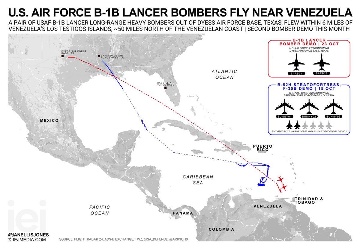 PabloHernandezB's tweet image. Shoutout to Ian Ellis-Jones (@ianellisjones) for his great infographics about the US deployment in the Caribbean.

Thank you for keeping us informed!

#Infographics🗺📊