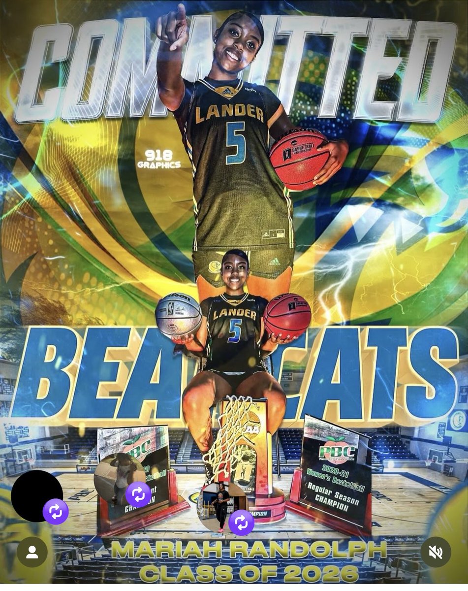 Lady_RamsBball's tweet image. Congratulations to #5 Mariah Randolph on her commitment to Lander University! 🐏