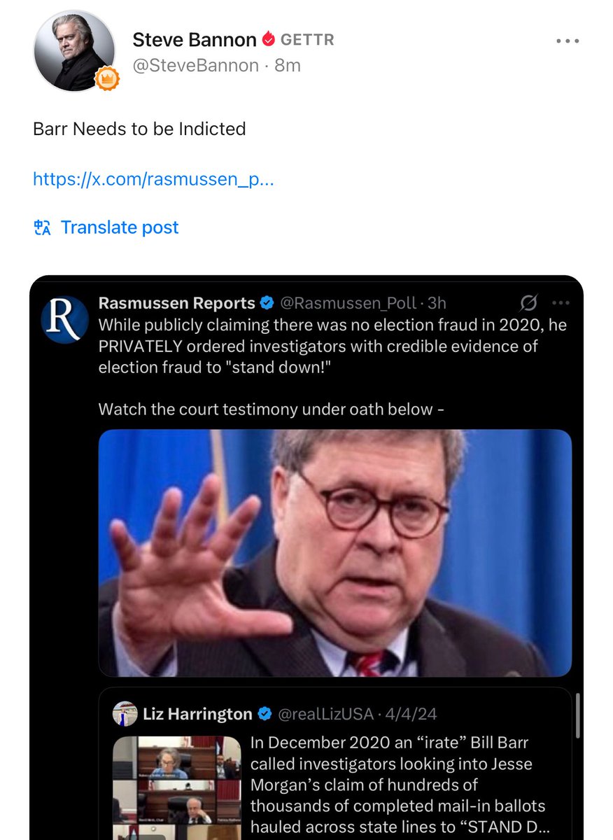 Barr Needs to be Indicted 

x.com/rasmussen_poll…