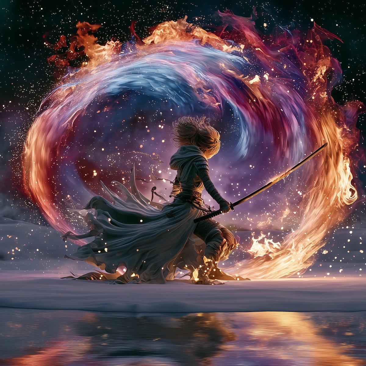 KingyFish's tweet image. Challenge: Fire 🔥 

#AIart #Aiartwork #Midjourney #digitalart