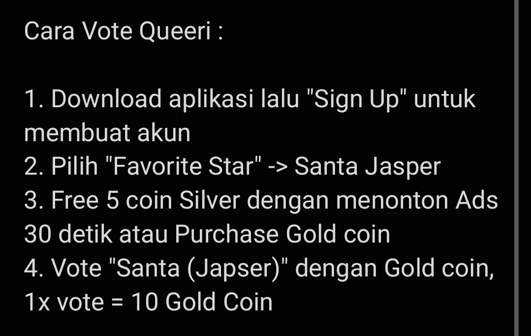 SantappINAClub's tweet image. Halo Santy indonesia, yukk mampir ke app Queeri karena itu bisa jadi kesempatan untuk mempromosikan Santa dan Jasper di Indonesia🤍
Santa - Japser -> Star Born in November (Ads Project)
🖇 queeri.onelink.me/4Pi1/bxoeh19x?…
Besok hari terakhir guyss!!!!
#Queeri_Vote
#Santapp #JASPER