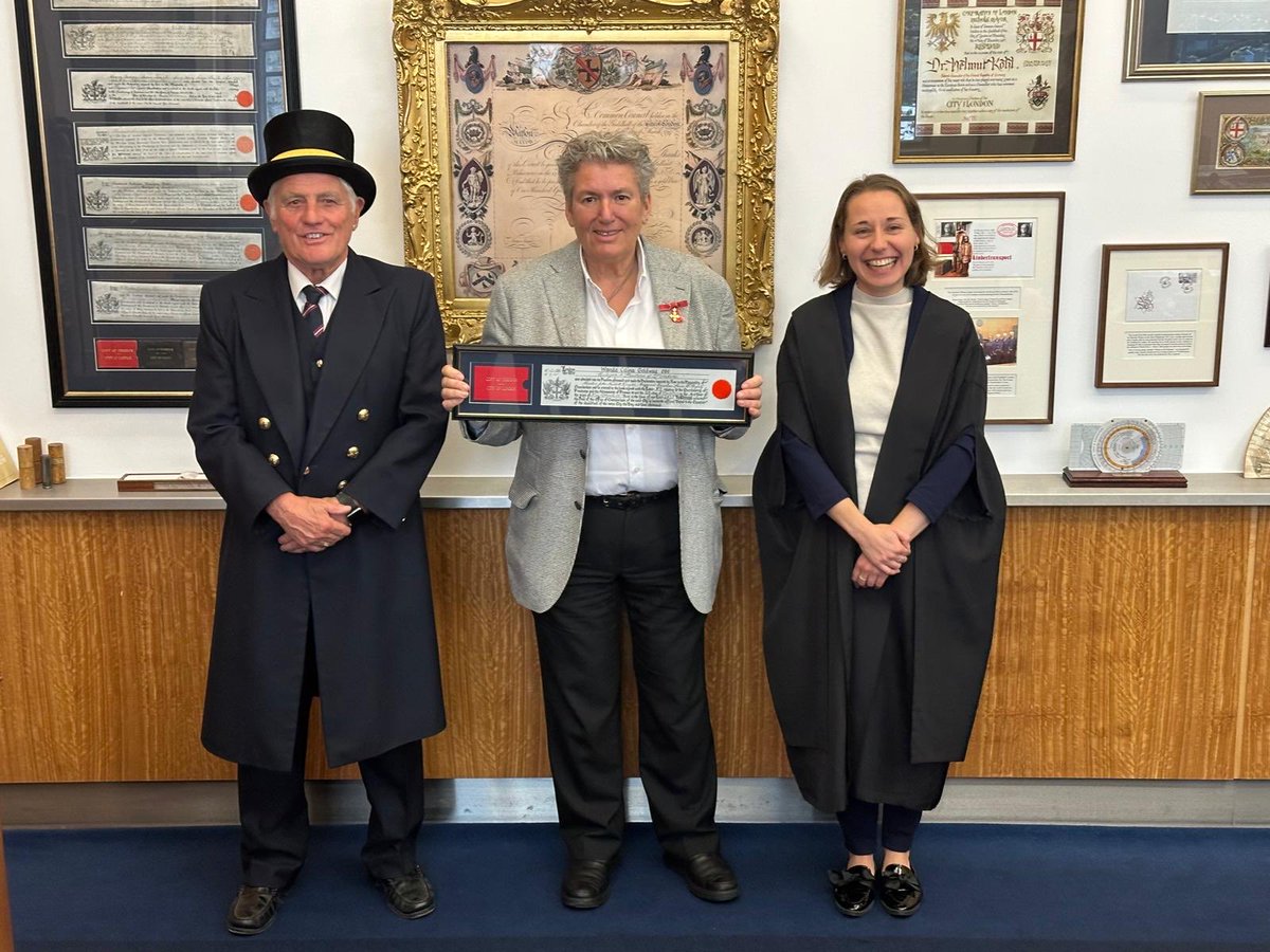 So I got the Freedom of the City of London