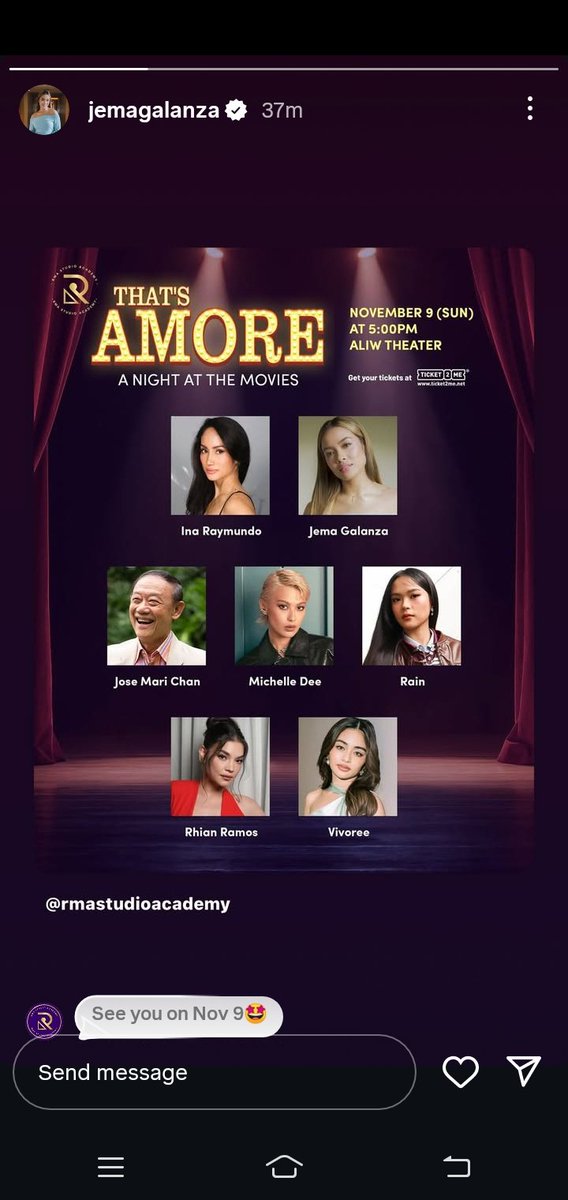 Grabi naman star na talaga si Jema Galaza
#That'sAMORE