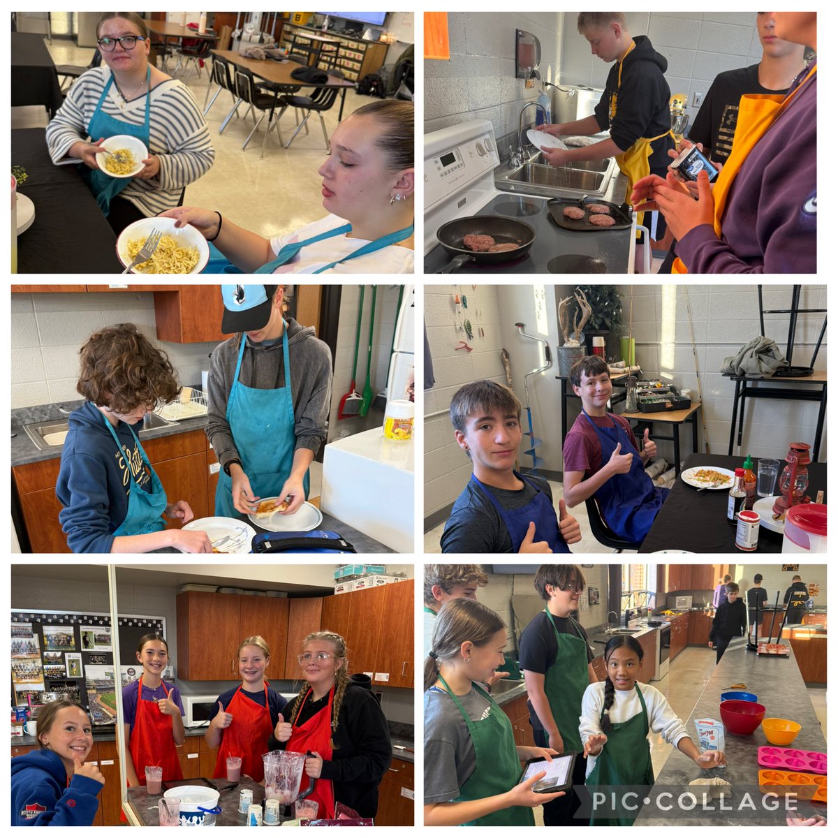 BizMathGuy's tweet image. Dounts, burgers, and smoothies — oh my! 🍪🍔🥤 Business Math 8 ended the quarter with “Choice Cooks” No place like Bear Grove… and no kitchen like ours! ✨🧙‍♂️ #BusinessMath8 ⁦@ByronBears⁩ ⁦@ByronMSBears⁩ is
