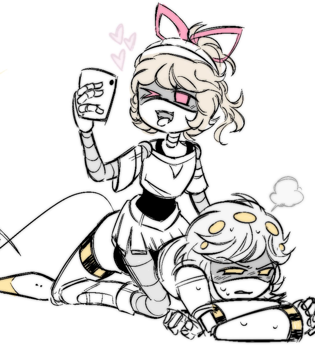 #mdtwt, draw this pose as ure fav ship IMMEDIATELY 

#murderdrones