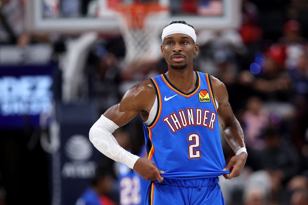 DeciderSports's tweet photo. SGA HAS 51! 

THUNDER VS PACERS IN 2OT https://t.co/JsdOjPahLK