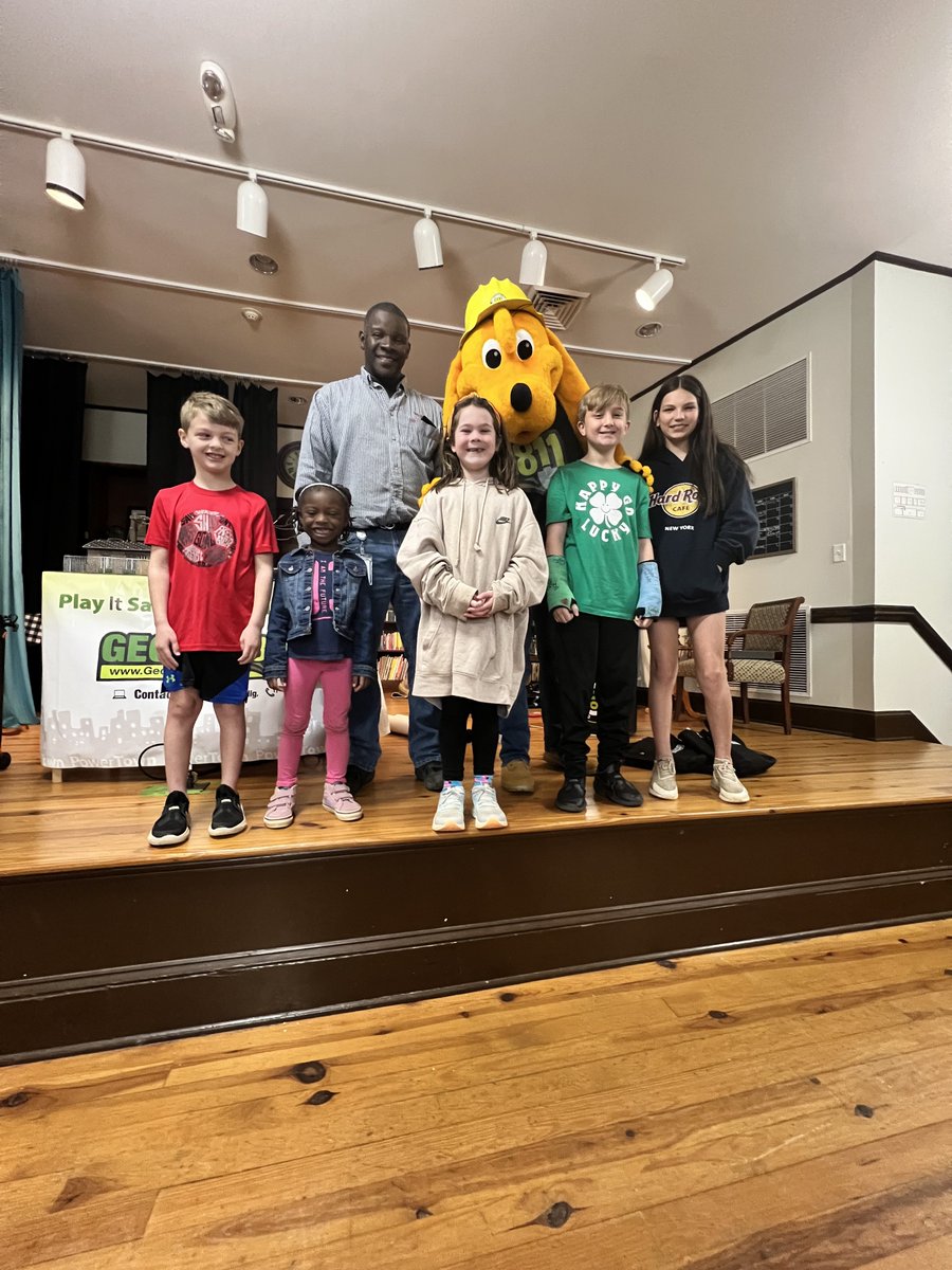 Digger, Ms. Maria and Walton EMC/Gas visited Monroe Country Day School!