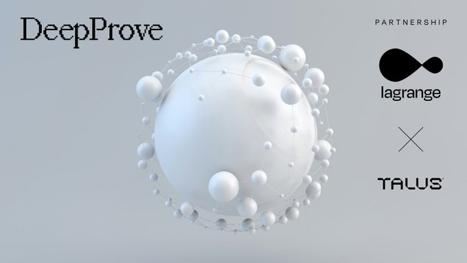 gTalus everyone👋 <a href="/Talus_Labs/">Talus Labs</a> I’m all about trust

Looks like Talus Labs just got a glow-up with Lagrange.  

They’re plugging Lagrange’s DeepProve zkML tech straight into Talus’ on-chain AI workflows.  

What that means:  
• Every AI decision gets a zero-knowledge proof  
•