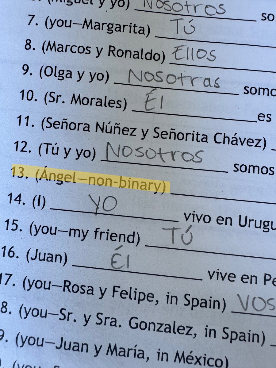 reneee_green's tweet photo. 🚨 FHSD Parents: Know What’s Being Taught 🚨
Non-binary pronouns are being introduced in Spanish lessons—but these are not part of standard Spanish grammar.
📌 Spanish traditionally uses masculine and feminine forms only. There is no true neutral grammatical gender in Spanish. https://t.co/H6bjgDLMte