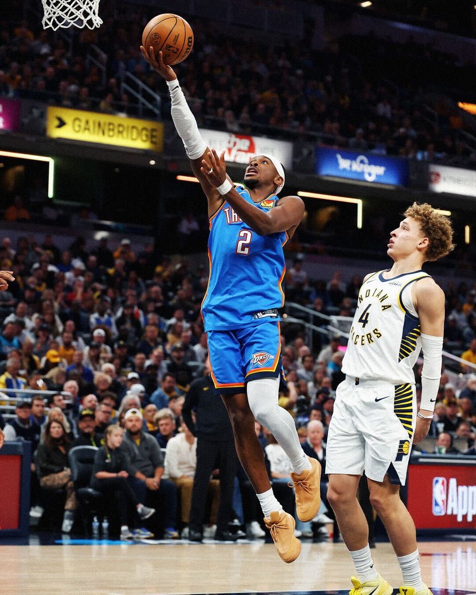 SGA totals his FIFTH 50+ point game with OKC, tying Russell Westbrook for most in franchise history 🤯

Russell Westbrook: 5 games
Shai Gilgeous-Alexander: 5 games
Kevin Durant: 4 games 