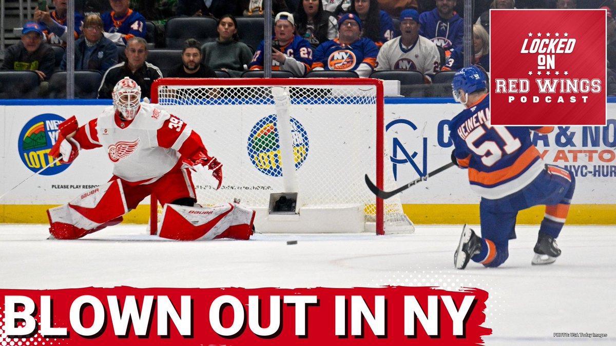 🚨FRIDAY EPISODE🚨

Blown out in New York
- Detroit embarassed against the Islanders, as huge lapses cost them every time
- Edvinsson benched, MBN picks up 1st NHL points
- St. Louis Saturday #LGRW 

🎧Linktr.ee/lo_redwings
