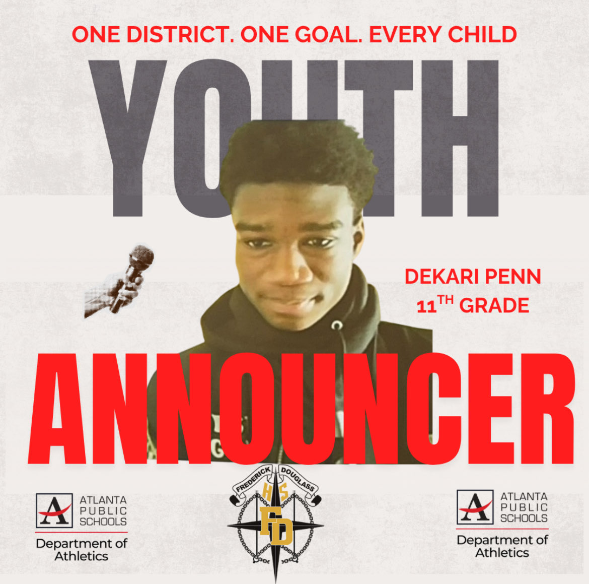 APSAthleticsNow's tweet image. Special thank you to @utahjazz announcer Marque Denmon for taking a moment to encourage @apsDouglassHigh Youth Announcer DeKari Penn great job tonight as game announcer for Sr. Night! @apsupdate @CoachAllen_FDHS @JacksonQue4 Thank you AD Gregory Goodwin for being the catalyst!