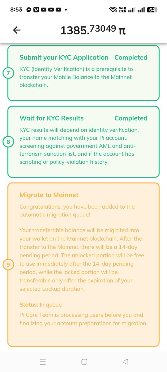 unajim105's tweet image. 4 years in Pi Network 🔥
All tasks done, all verified ✅
Still showing “Migration not available” 😞
Please give old Pioneers a fair chance 🙏 @PiCoreTeam
@CoreNews_2 
#PiNetwork #MainnetMigration #PioneerSinceDayOne #PiCommunity