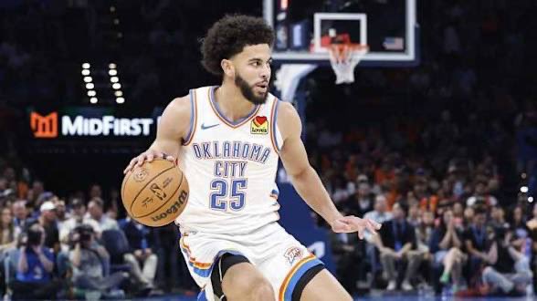 Ajay Mitchell tonight
26 PTS (career high)
4 AST
1 STL
1 TO
+12