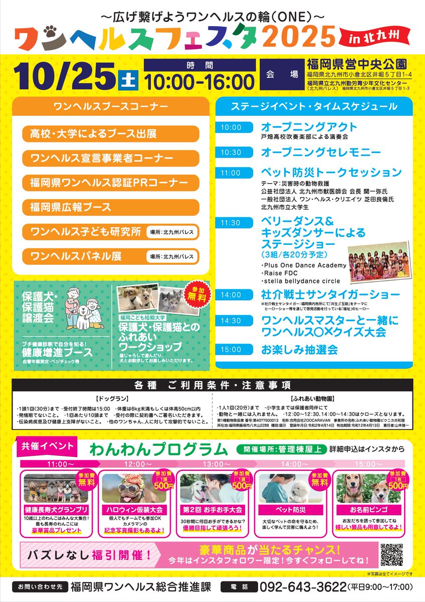 ワンヘルスフェスタ 開催🐶／ ふれあい動物園や参加型アトラクション