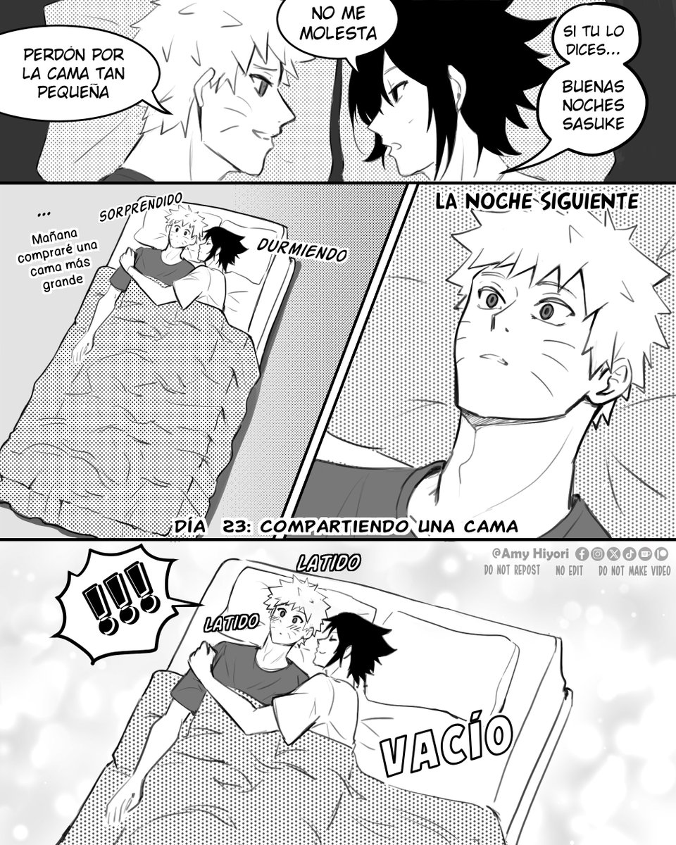 Contexto: Naruto se ofrece a alojar a Sasuke unos días en su casa...mala idea o ¿no?

#SNSmonth25 #NaruSasu