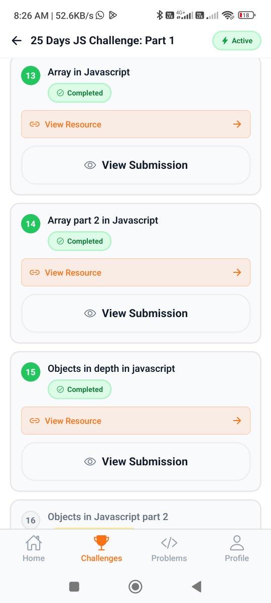 Coder_dnano's tweet image. Day 15/25 — Objects in JavaScript ✅
(MasterJi 25 Days JS Challenge)
Aaj seekha object literals & constructors, symbol as key, Object.freeze() se lock karna, aur functions me this use karke properties access karna. 💡
@Hiteshdotcom @ChaiCodeHQ
#MasterJiChallenge #JavaScript