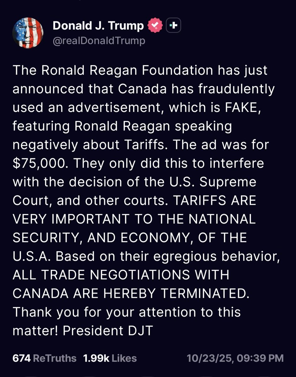 ***TRUMP JUST CANCELED TRADE TALKS WITH CANADA!***