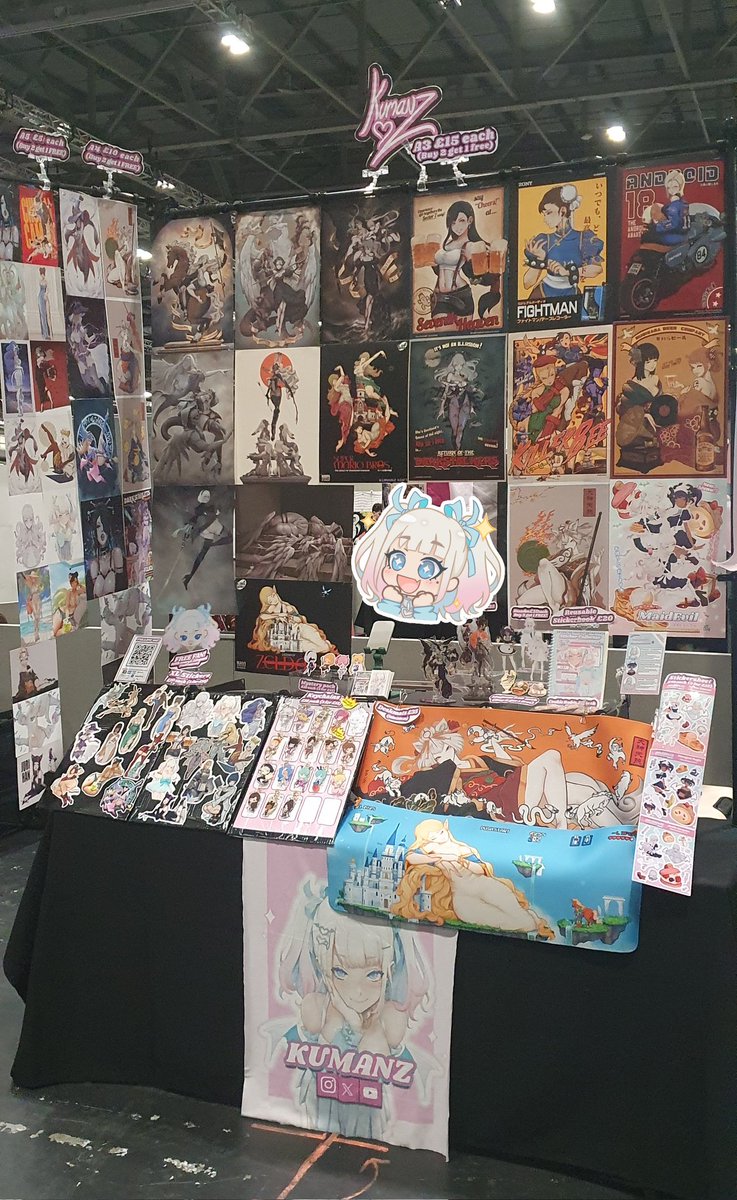Ready to rock at #MCMComicCon all weekend at artist alley C-01! ♡ #mcmlondon