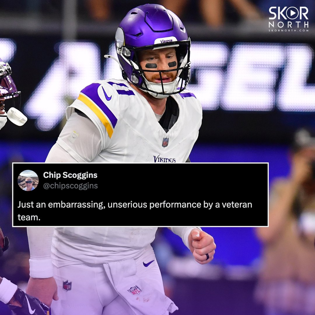 What an EMBARRASSING performance by the Minnesota #Vikings. #SKOL