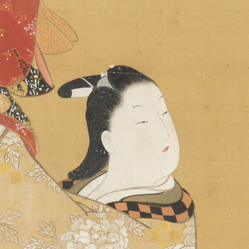 F6号）安藤絵流「記憶の中のあなた」真作/肉筆/表裏にサイン有り/手描