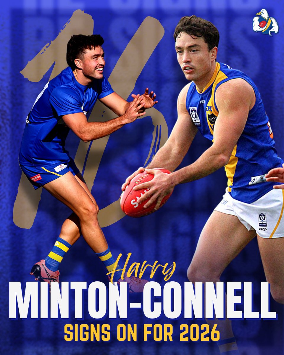 Back for 2026! ⭐️

Excited to announce another re-signing: Harry Minton-Connell has extended his contract for the upcoming season.

The flock is stronger than ever – read more here: williamstownfc.com.au/minton-connell…