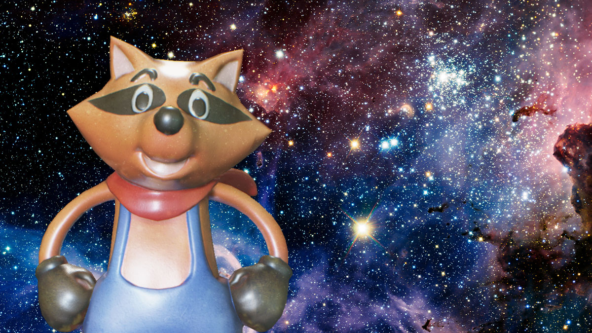 宇宙猫…ならぬ宇宙ラクーン君 バイオをプレイして衝撃を受けた時にお