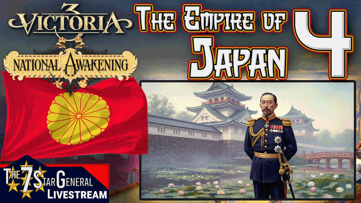 CalebBuchinger's tweet photo. π οΈπ₯π΅ Victoria 3: National Awakening π΅π₯π οΈ
π―π΅ #Japan π―π΅
#Livestream 4
1879
π£ #Twitch π£
https://t.co/QSF7l6JnH3
π΄ #YouTube π΄
https://t.co/NMntI0LHxv
π’ #Kick π’
https://t.co/yqdqXEEYZT
#TikTok
https://t.co/7cSvfEk2XM
βοΈβοΈβοΈβοΈβοΈβοΈβοΈ
#T7SG
#Victoria3 #Vicky3 #NationalAwakening #Japanese
#Shogunate #StrategyGame #PCGame #PCGaming #NewDLC #TradeCenters #VideoGame #AltHistory #History
#Asian #MeijiRestoration #Meiji