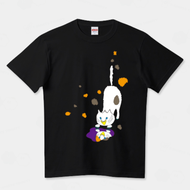 ミケネコのシャー。
飛ぶミケ。

#tシャツトリニティ
#tshirt
#tshirtdesign
#猫好き
#ネコtシャツ
#三毛猫

ttrinity.jp/shop/3x3xdesig…