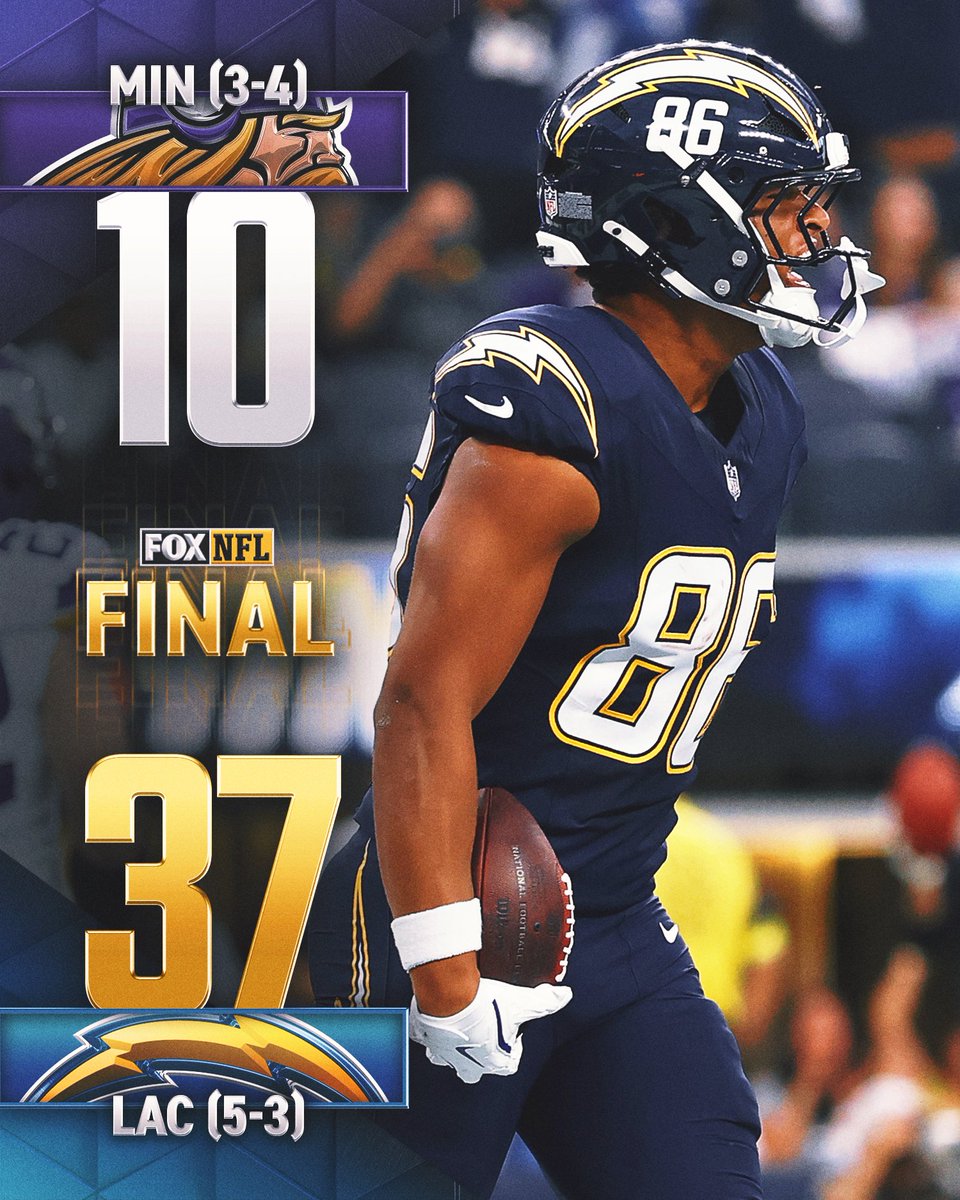 The Chargers dominate at home on TNF⚡️ 
