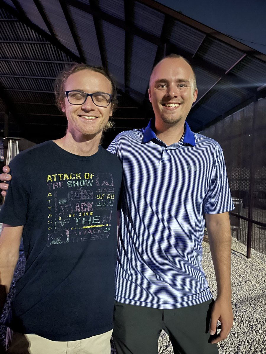 Great <a href="/base/">Base</a> event tonight hosted by the one and only <a href="/ZacPrater/">🟦 Zach Prater 🟦</a>!

The turnout was great and was wonderful to hear all the different projects that people are building!

(Who else you know that’s a master of blinking at the worst times in photos?)