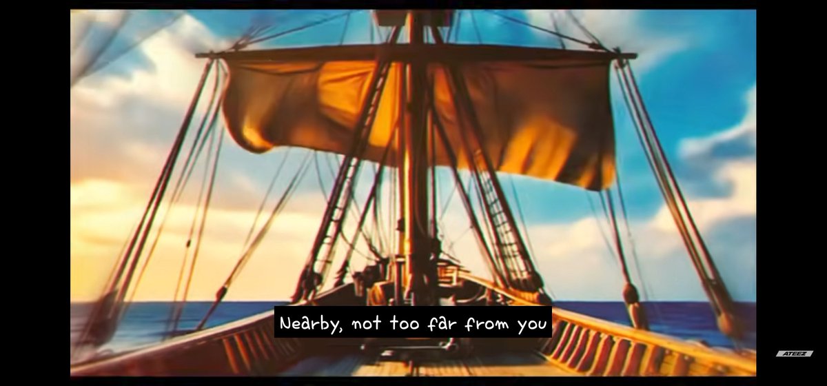MCRTEEZZZ's tweet photo. Genuinely @kqent @ATEEZofficial how many times do we have to tell you we dont want AI slop in your mvs and content??? How hard is it to reach out to artists YOUVE WORKED WITH BEFORE!!! to animate a ship on the ocean for 45 seconds??? https://t.co/sfCoHirSBM