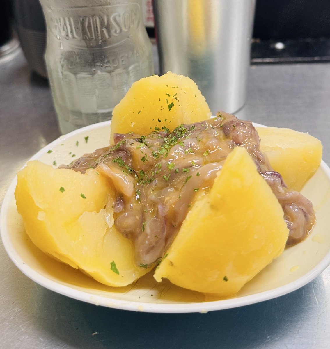 おでんじゃがいもの塩辛バターって天才かよ✨