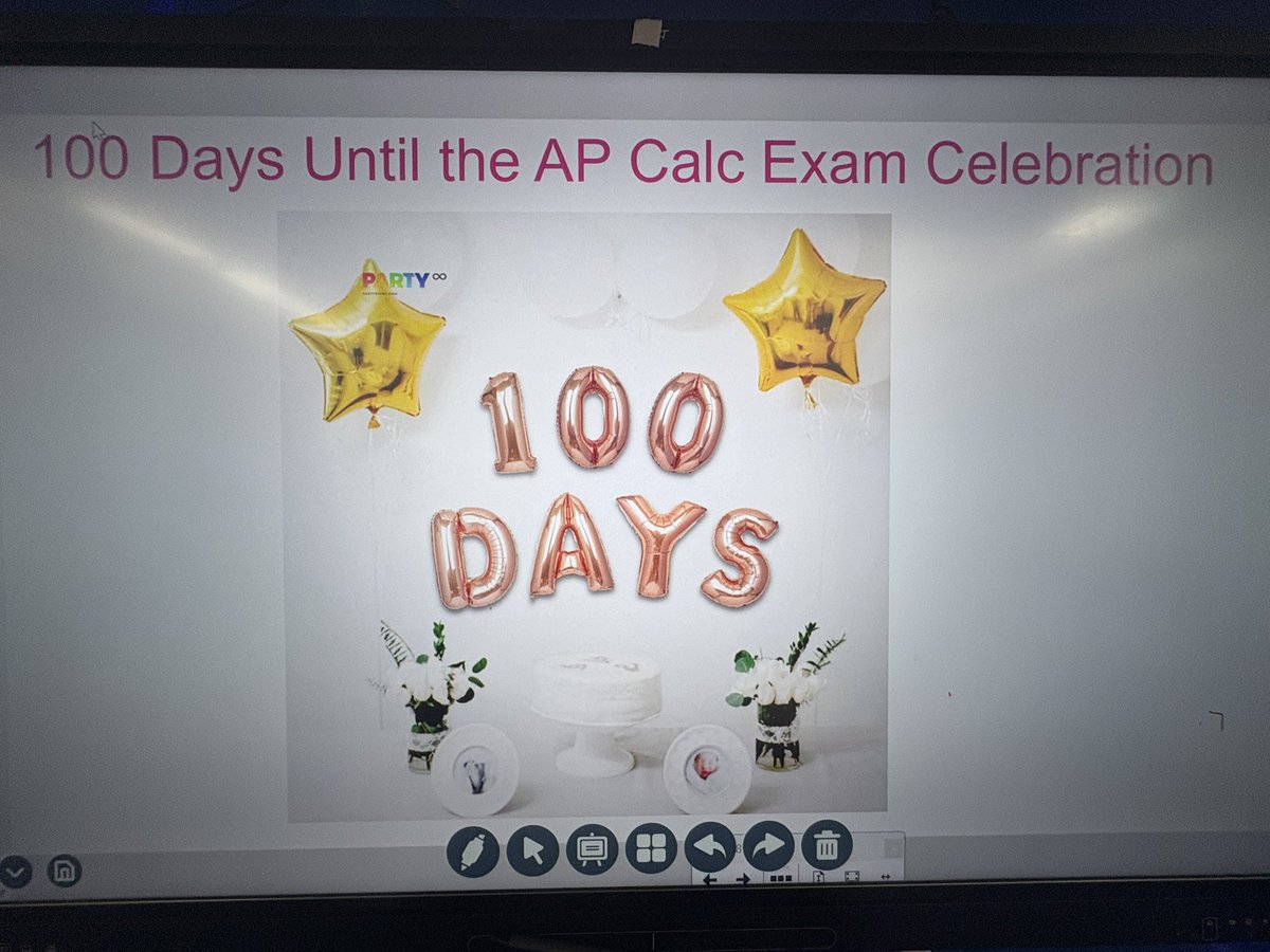 collinsnyc's tweet image. Today’s beauty - “101 Days Until the AP Exam” Celebration @NewHeightsACS in both my #APPreCalculus and #APCalculus classes today. #Iteachmathematics #lovemystudents