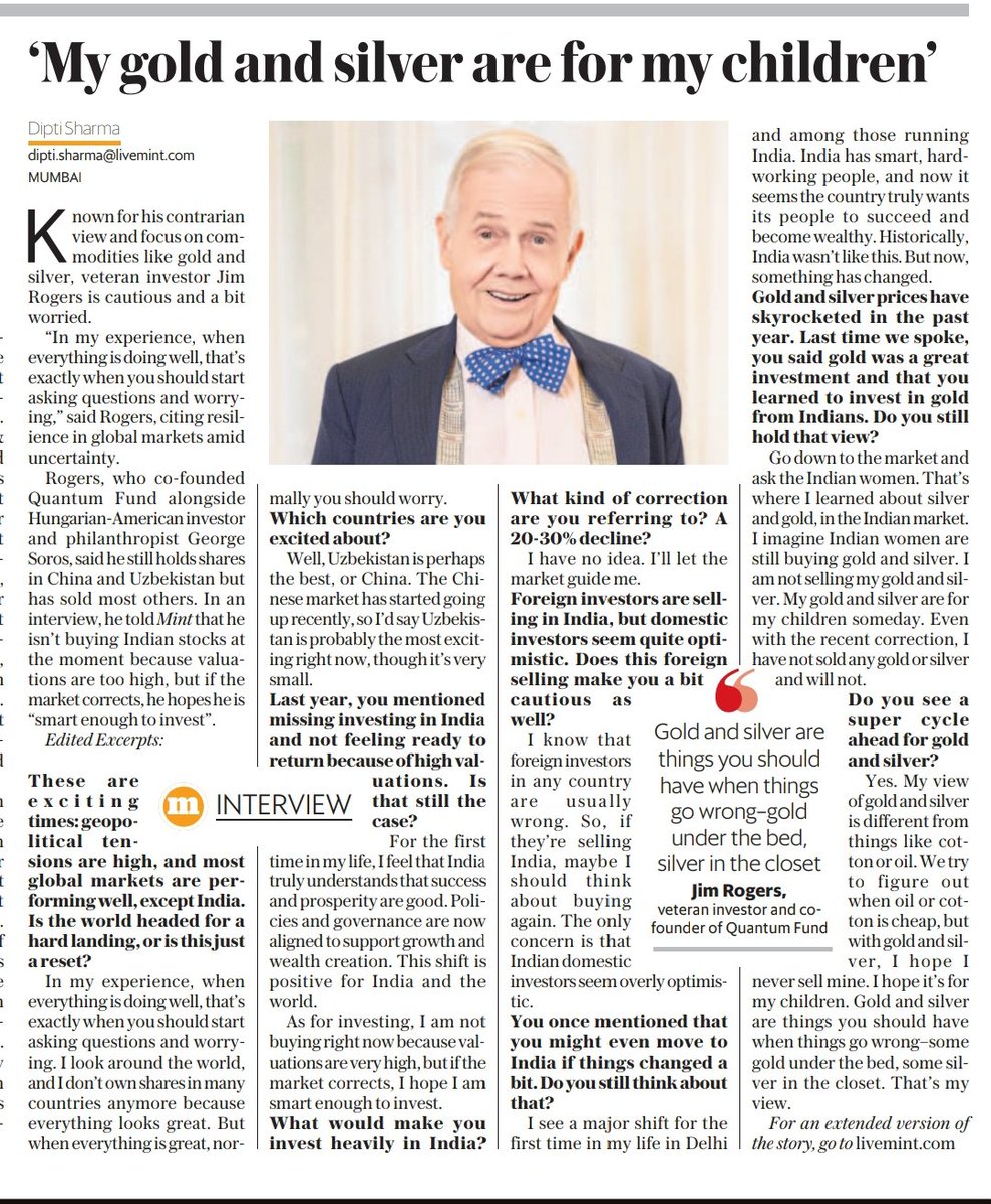 Jim Rogers - Gold & Silver