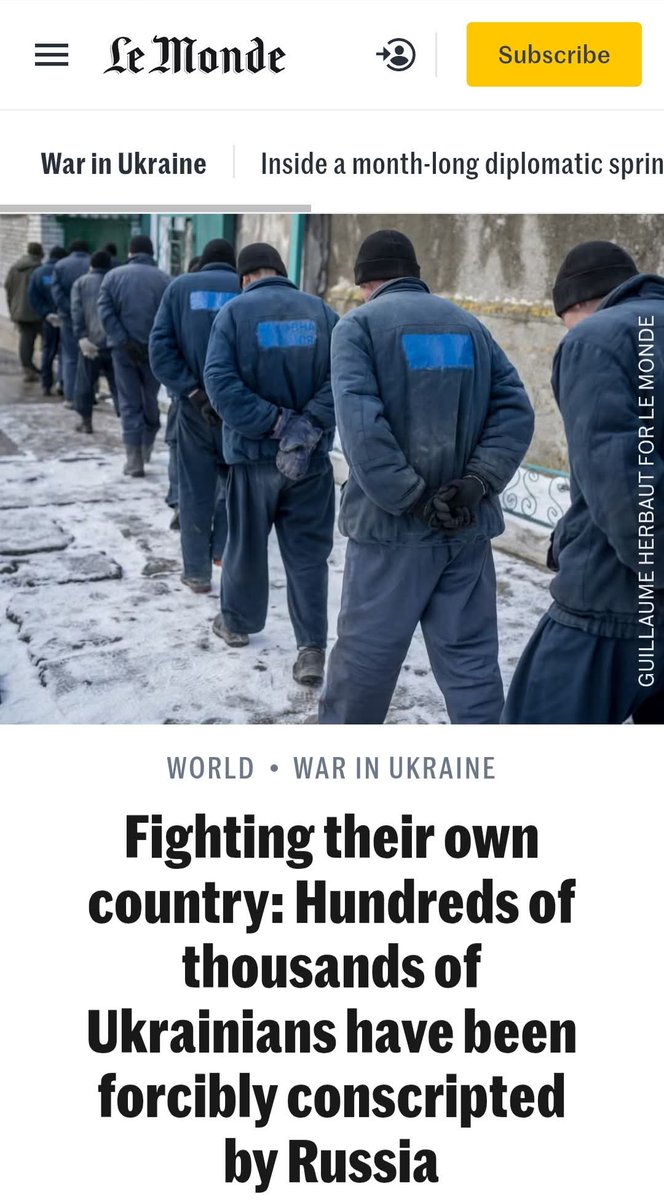 In case anyone is still clueless regarding the HORRIFIC oppression Ukrainians are subjected to when #Russia occupies Ukrainian land. 
If COURSE people HATE Russia. Read this. 👇

Moscow is pursuing a policy of forced Russification and militarization in occupied territories,